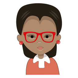 Teacher Serious red glasses Teacher Serious red glasses