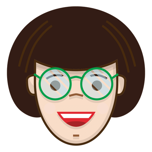 Velma fröhliche Brille PNG-Design