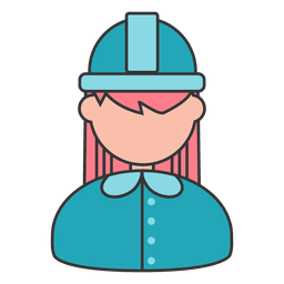 Capacete de segurança de mulher trabalhadora Desenho PNG