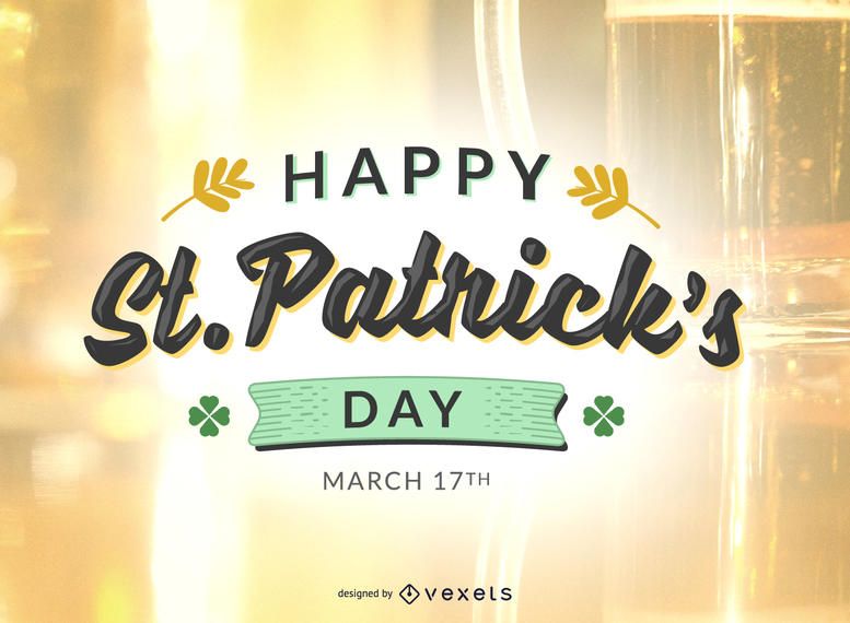 Typographic St. Patrick's Day poster Typographic St. Patrick's Day poster
