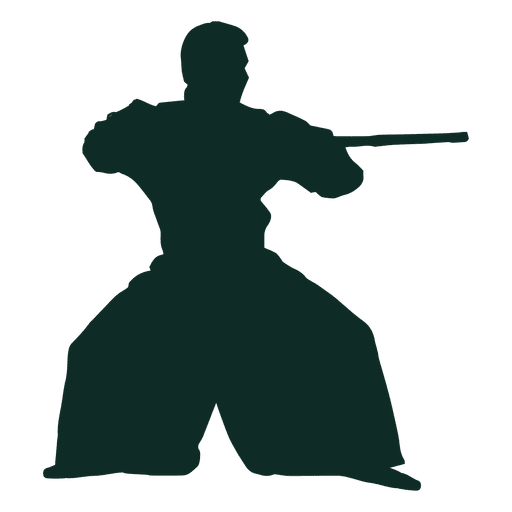 Aikido Haltung Bo PNG-Design