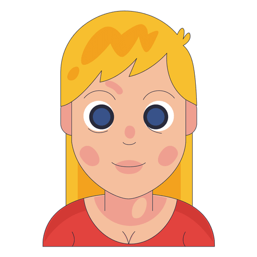 Blue eyes long hair red shirt Transparent PNG Blue eyes long hair red shirt Transparent PNG