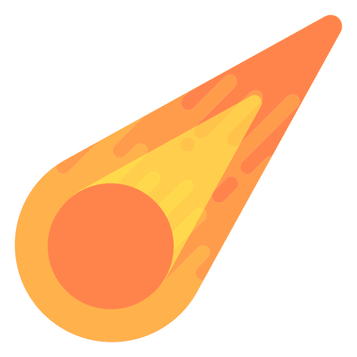 Comet tail fall PNG Design
