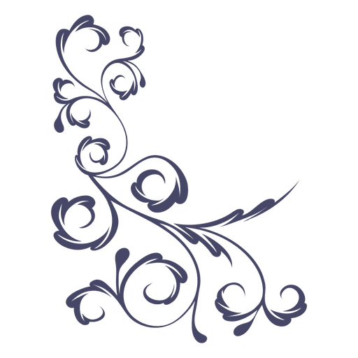 Download Decorative corner blossomed lily - Transparent PNG & SVG ...