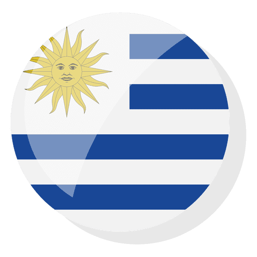 Flaggenland Uruguay PNG-Design