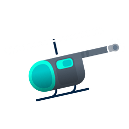 Helicopter landing propeller PNG Design