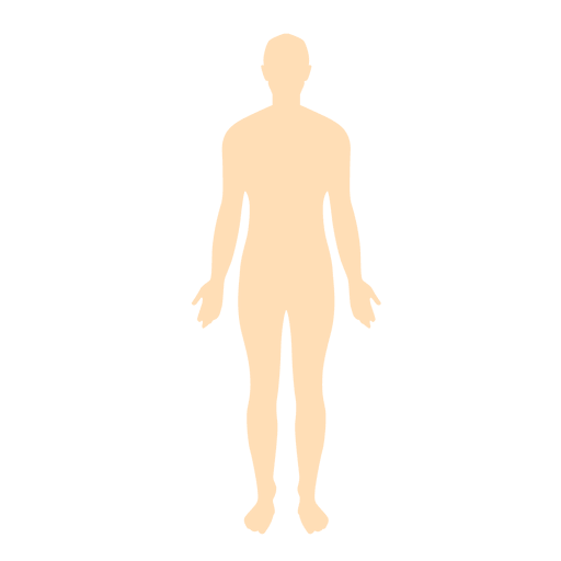 Menschliche Körpermannschattenbild PNG-Design