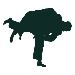 Judo lanzando Harai goshi Diseño PNG