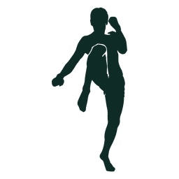 Treinamento de Kickboxing de joelho alto Desenho PNG