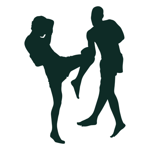 Kickboxing knee kick block Transparent PNG & SVG vector file