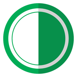 Cubierta de lente verde Diseño PNG