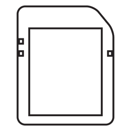 Memory card storage PNG Design