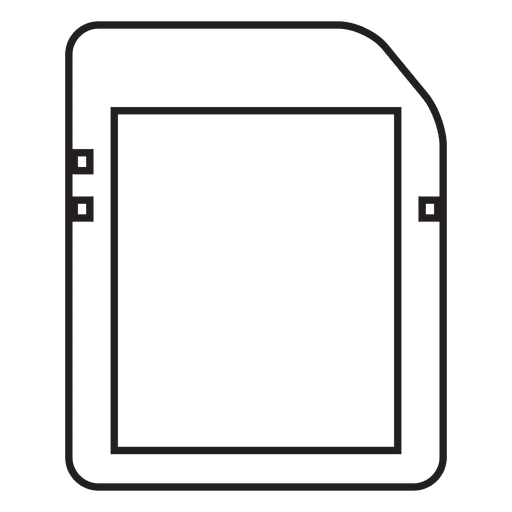 Memory card storage PNG Design