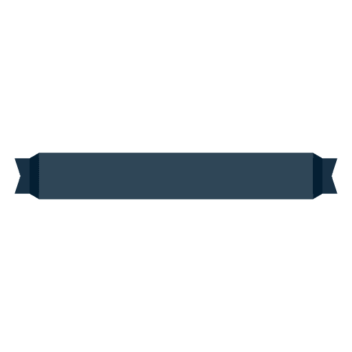 Origami ribbon navy blue simple PNG Design
