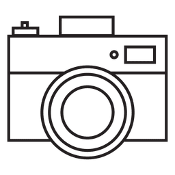 Fotokamera vorne PNG-Design