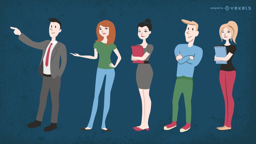Business people illustrations Business people illustrations
