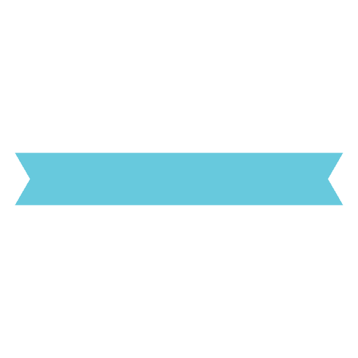 Etiqueta retro da faixa azul celeste Desenho PNG