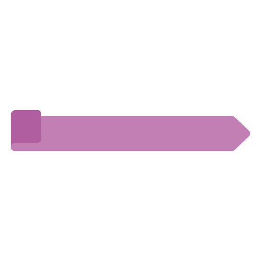 Ribbon purple sharpened PNG Design