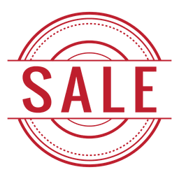 Venta redondeado rojo Diseño PNG