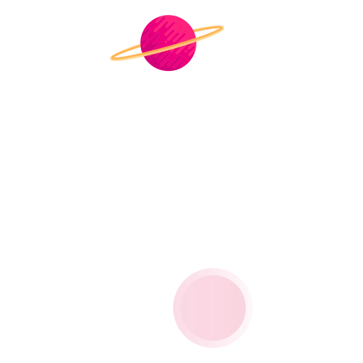 Saturn planet rings PNG Design