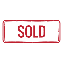 Sold red rounded rectangle Transparent PNG