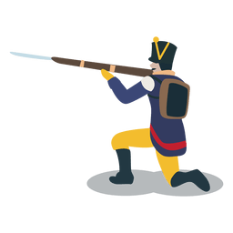 Soldat mit Waffe argentinischer Konföderation PNG-Design