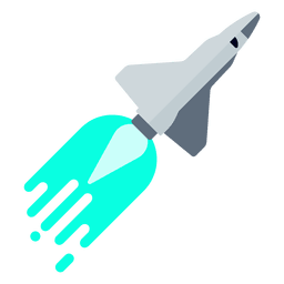 Space shuttle rocket exploration PNG Design