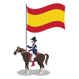 Oficial abanderado españa Diseño PNG