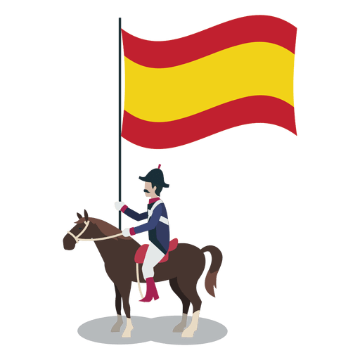 Standard bearer spain officer PNG Design