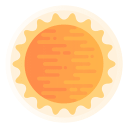 calor del sol Diseño PNG