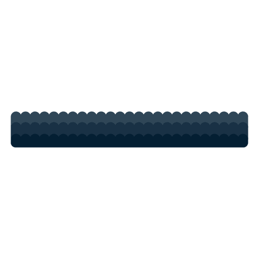 Wavy ribbon navy blue label PNG Design