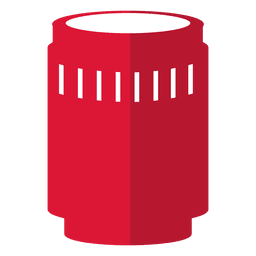 Distancia focal del objetivo zoom rojo Diseño PNG