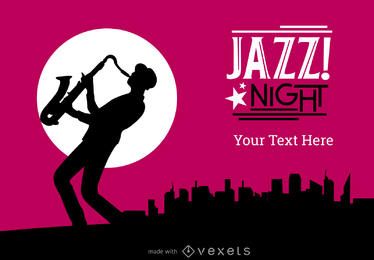 Creador de carteles de conciertos o festivales de jazz