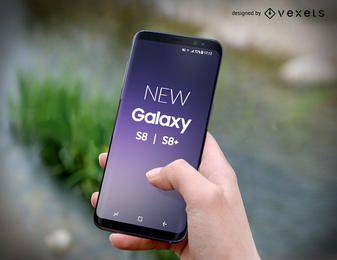 Maqueta PSD del Samsung Galaxy S8