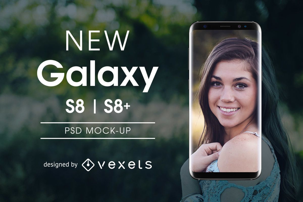 Samsung Galaxy S8 mockup PSD