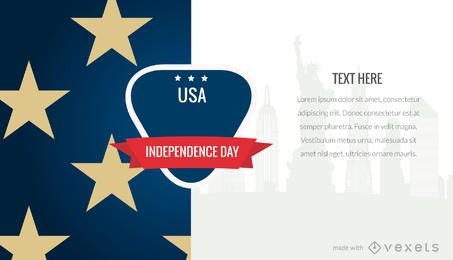 Patriotic USA holiday poster maker