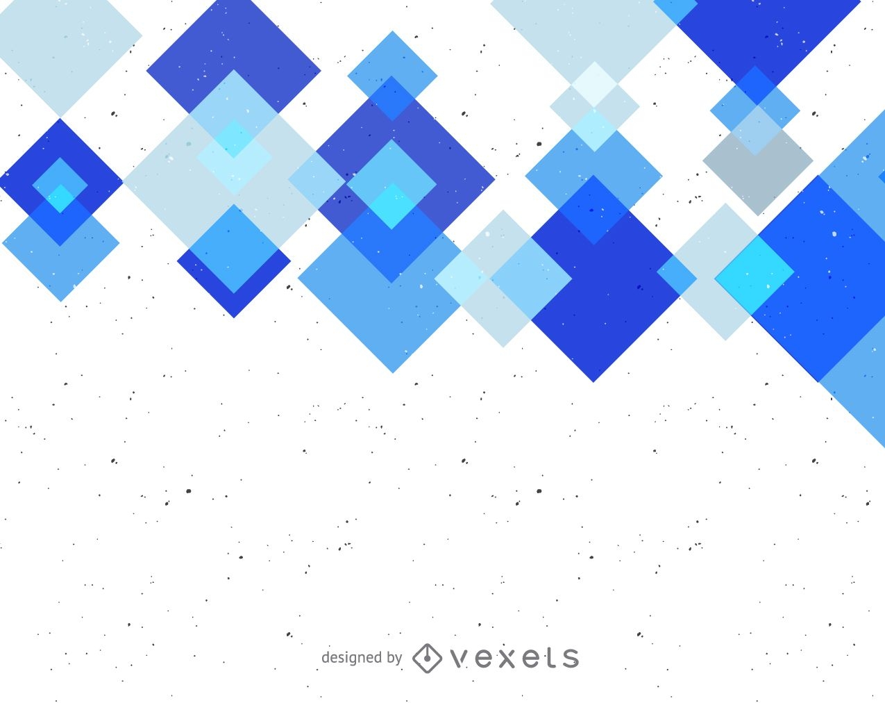 Abstrakter Hintergrund mit blauen geometrischen Formen