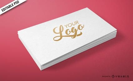 Personal business card PSD mockup