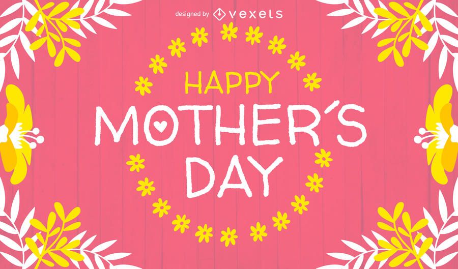 Diseño brillante de la tarjeta del día de la madre Diseño brillante de la tarjeta del día de la madre