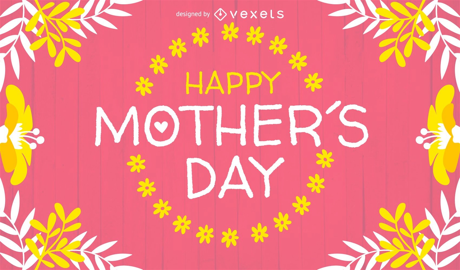 Design de cartão de dia das mães brilhante