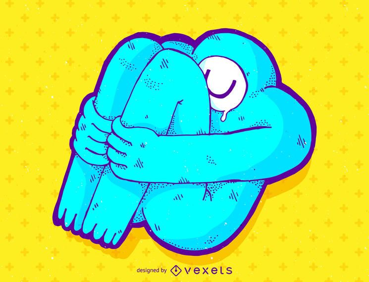 Cyclops ilustração dos desenhos animados Cyclops ilustração dos desenhos animados