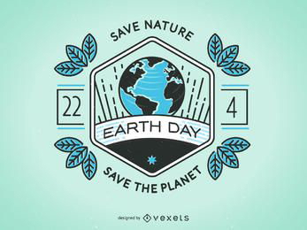 Design do emblema do Dia da Terra