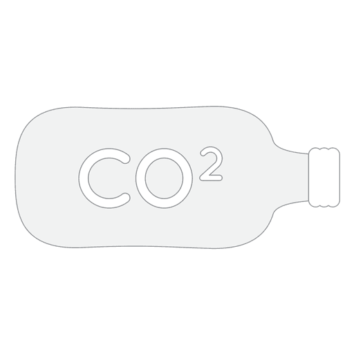 CO2-Flaschentank-Symbol PNG-Design