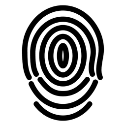 Fingerprint line curves PNG Design