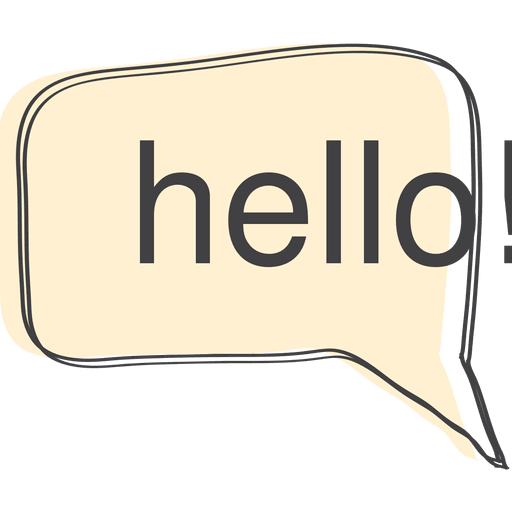 Hello Speech Bubble - Transparent PNG & SVG vector file