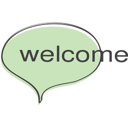 Welcome cartoon comic speech doodle PNG Design