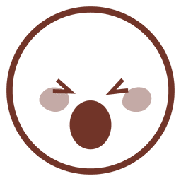 Emoticon de desenho animado desapontado Desenho PNG