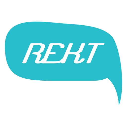 Cartoon rekt speech bubble - Transparent PNG & SVG vector file