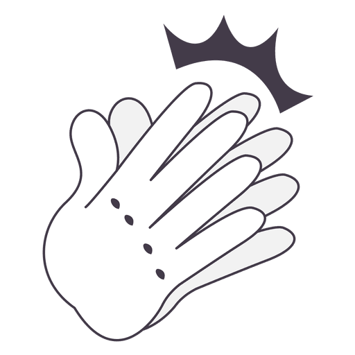 Clapping hands illustration PNG Design
