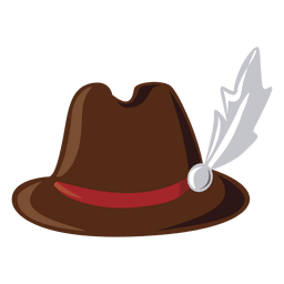 Clothes german typical hat illustration PNG Design